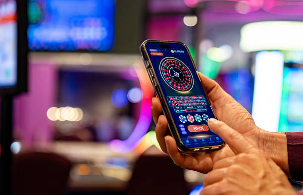 Lightning Roulette wheel with illuminated multiplier numbers in a live studio setting
